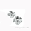 High quality Carbon steel Tee nuts with Pronge with zinc plated